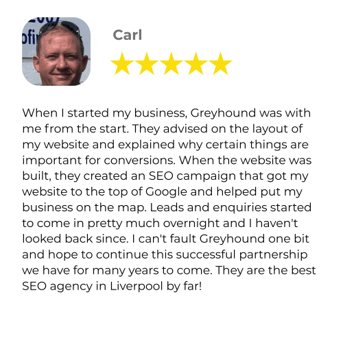 Greyhound Search Marketing Client Review Carl